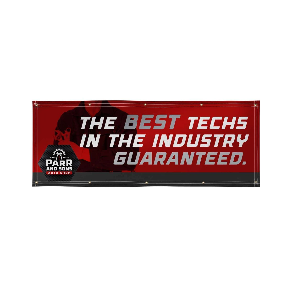 3' X 8' Super Poly Knit Fabric Banner 1