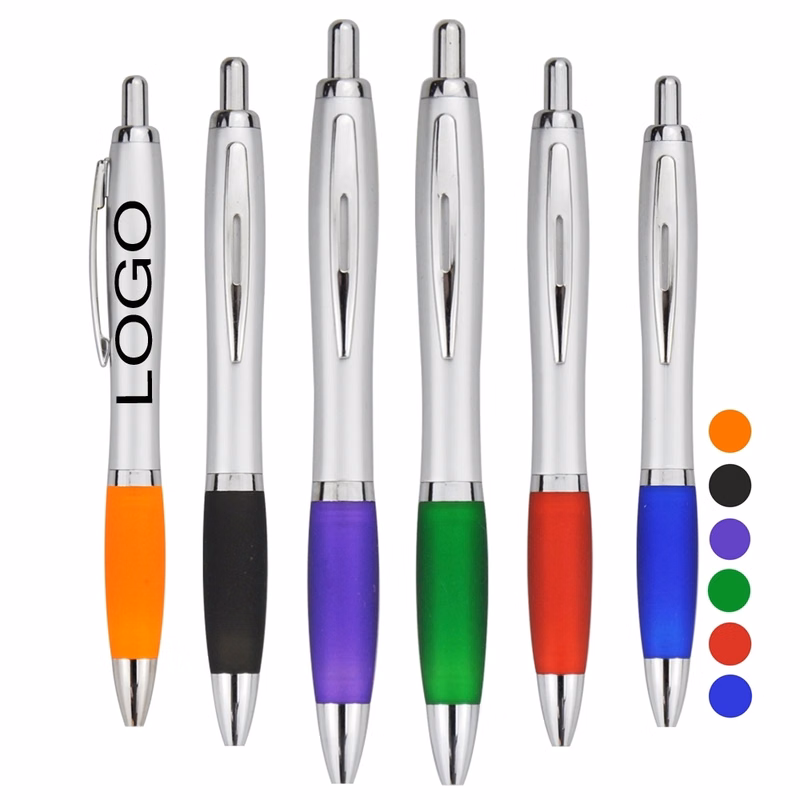Custom Satin Curvy Ball Pen