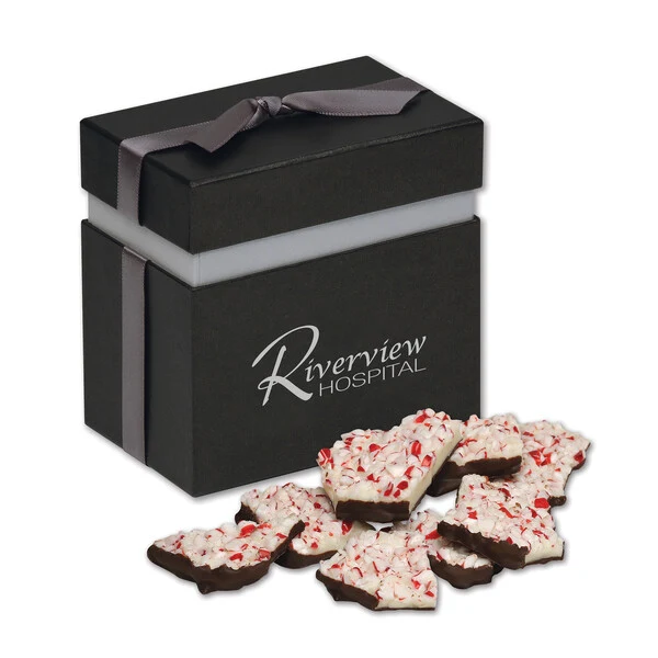 Peppermint Bark in Elegant Treats Gift Box 1