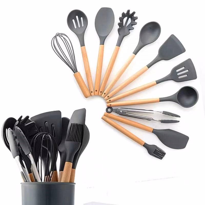 Silicone Kitchen Utensils Set With 12 Tools