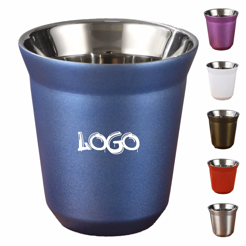 MOQ20 5.4oz Double Wall Stainless Steel Coffee Mug
