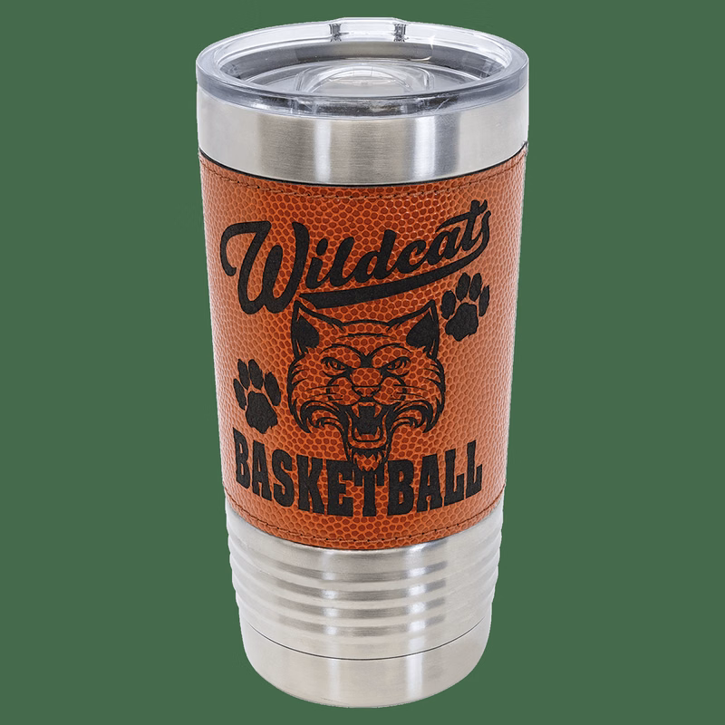 Polar Camel 20 oz Basketball Texture Tumbler with Slider Lid