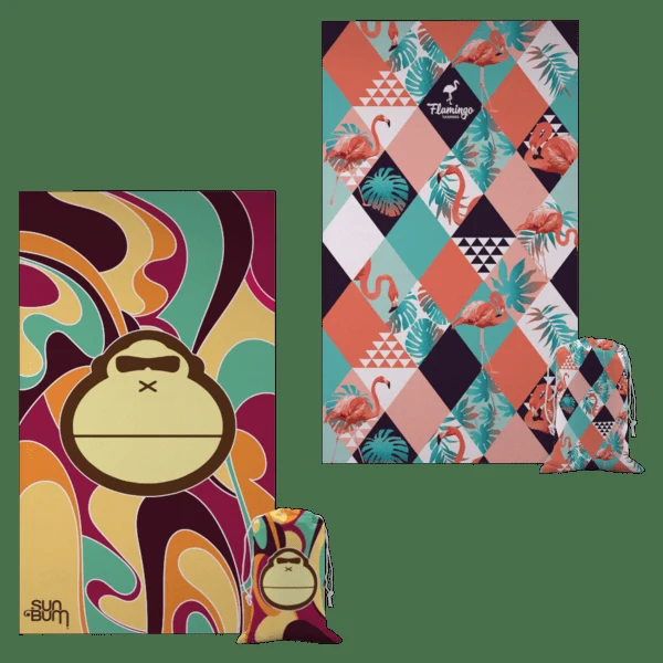 Aqua Beach Mat and Pouch 1