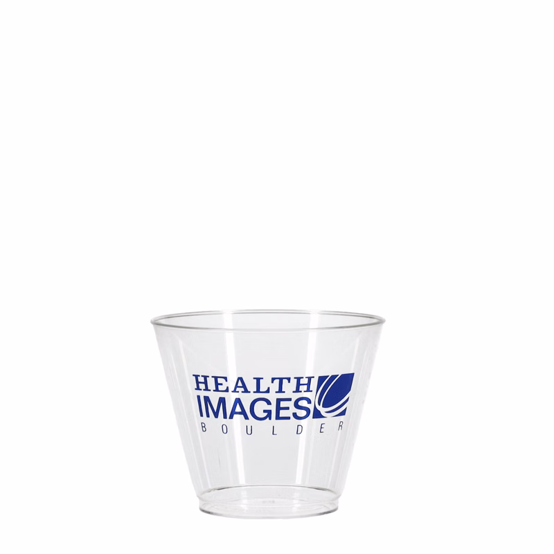 9 oz Hard Plastic Smooth Rocks Cup Clear Tradition Print