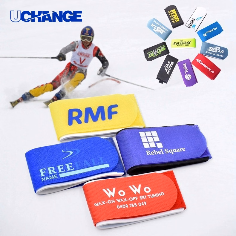 Foaming Hook-and-Loop Ski Straps for Secure Gear Binding
