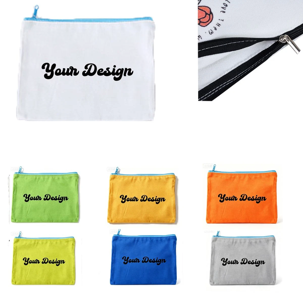 Eco-Friendly Natural Canvas Pencil Case 1