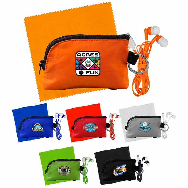 Zip Around Cloth & Ear Bud Kit
