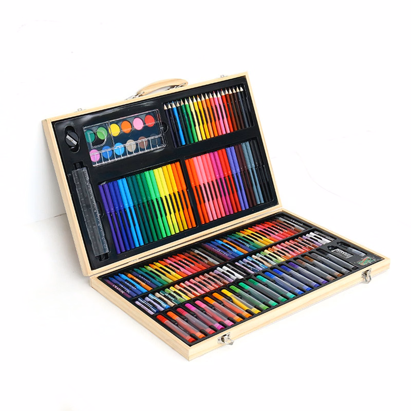 180Pcs Art Set in Wood Case