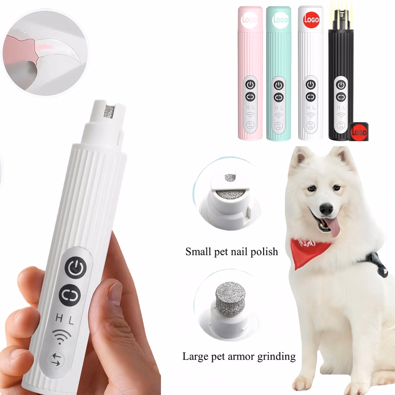 Professional Pet Nail Grinder With LED Light And Type C Port