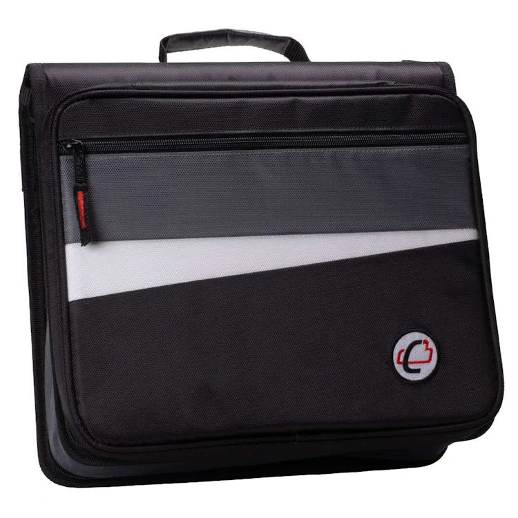 Case-It Workstation Zipper Binders - Jet Black 2" 1