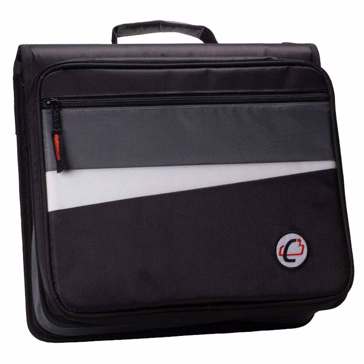 Case-It Workstation Zipper Binders - Jet Black 2"