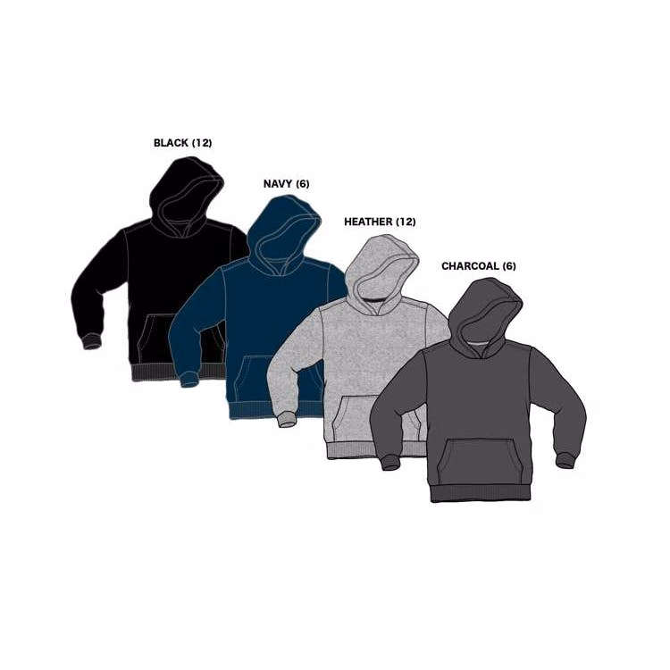 Boy's Pullover Hoodies - Sizes 4-7 Assorted Colors