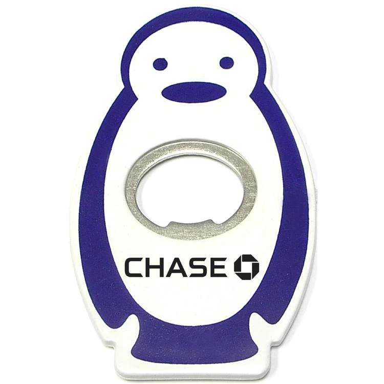 Jumbo size penguin shape magnetic bottle opener 1