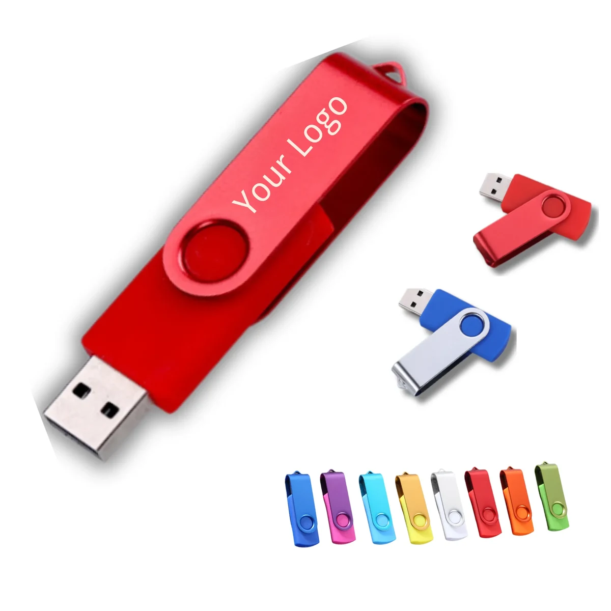 Customized rotating USB flash drive 1