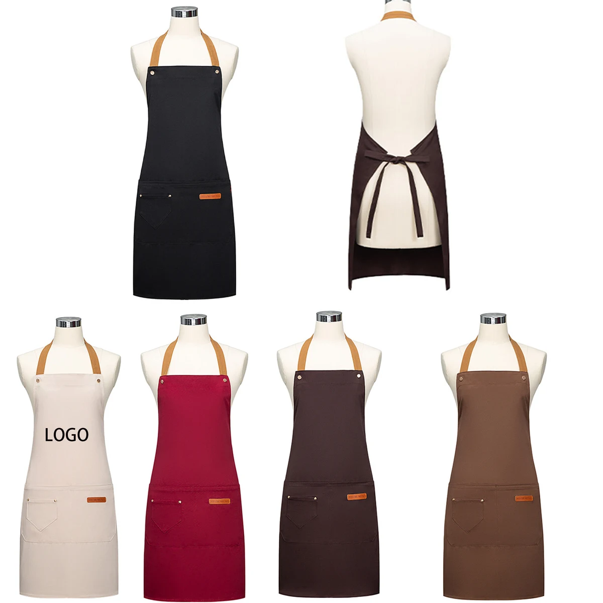 Custom Kitchen Apron with front pockets 1