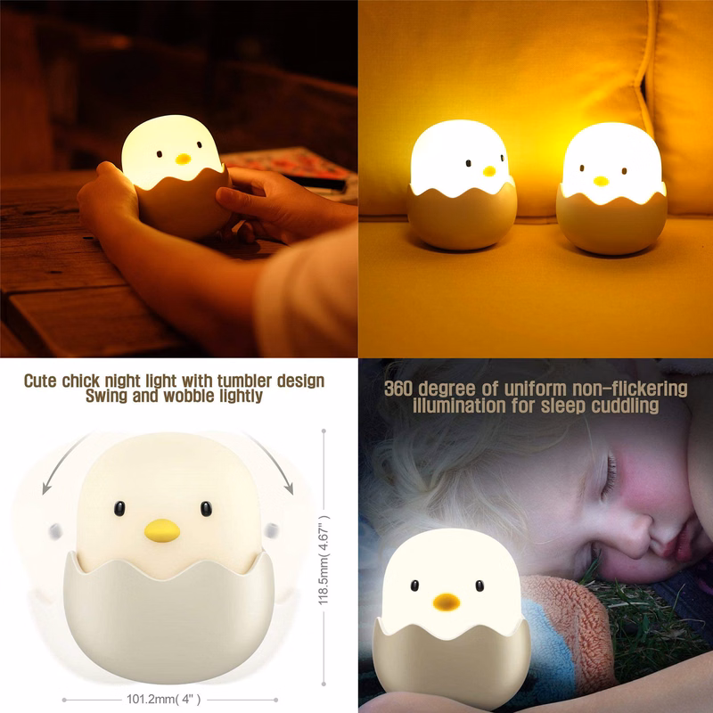 Led Night Light Egg Chick Shape Night Lamp