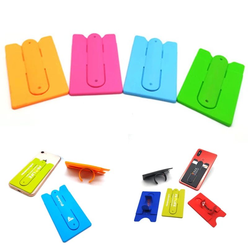Two Function Silicone Phone Holder/Wallet 1
