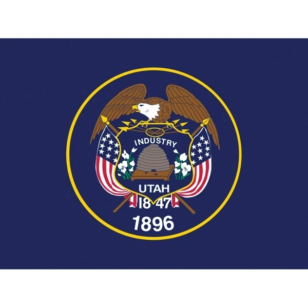 Utah Official Car Flag 1