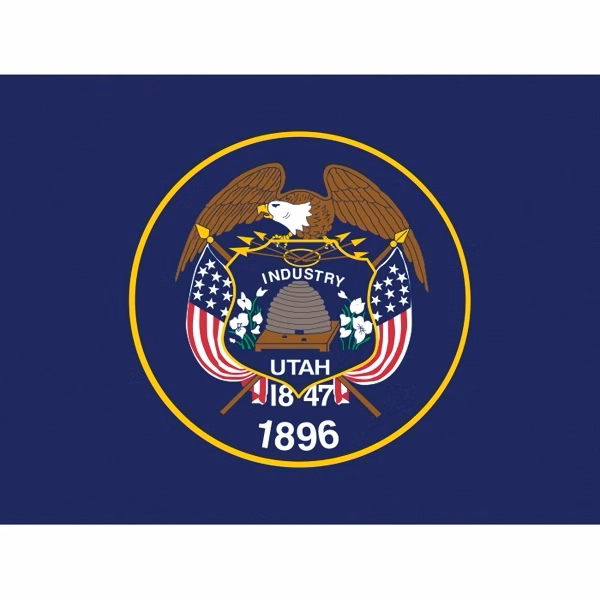 Utah Official Car Flag