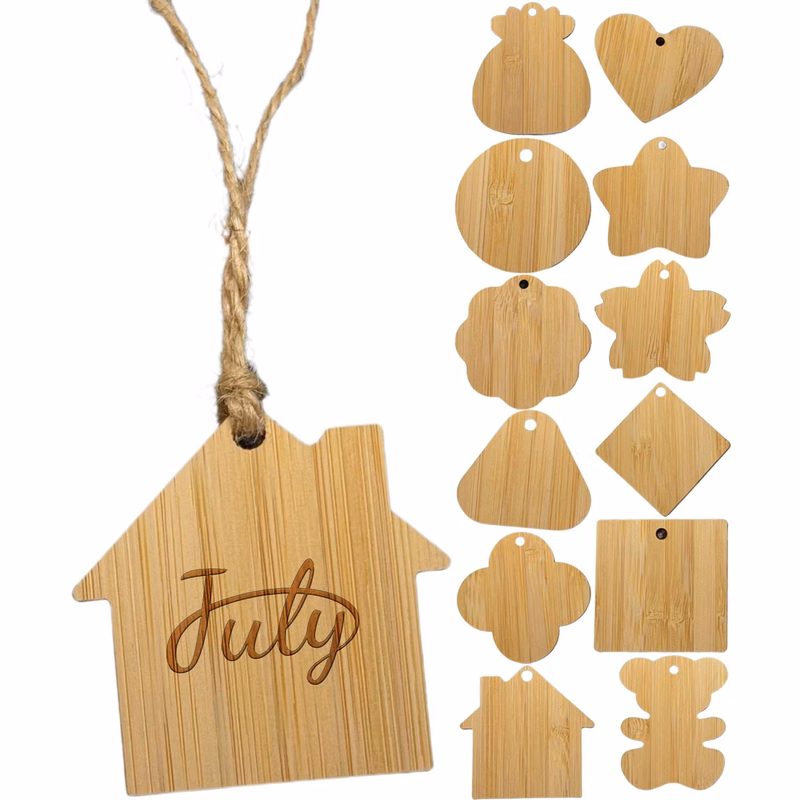 Bamboo Bookmark Keychain