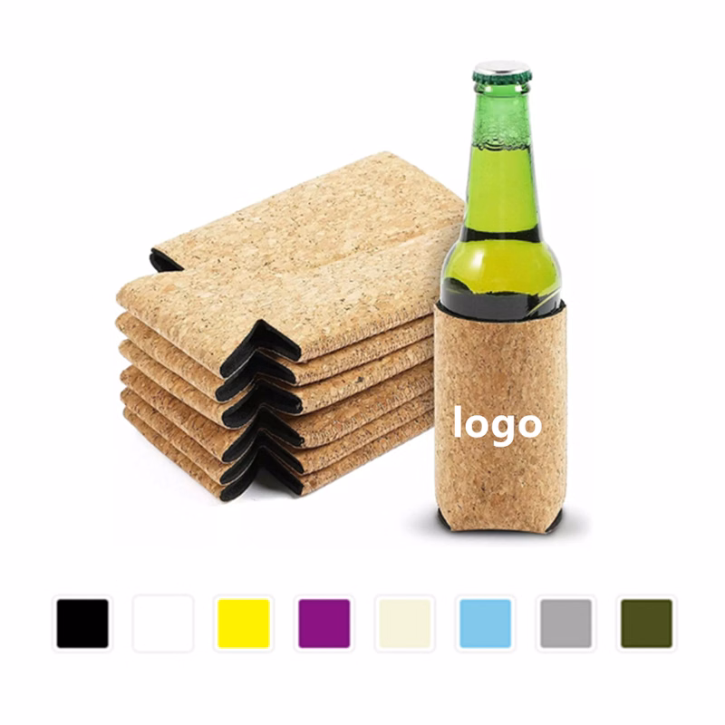 Brown Paper Style Neoprene Slim Can Coolie