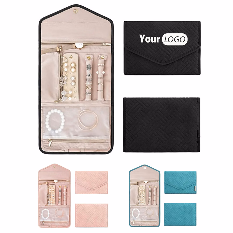 Travel Jewelry Organizer Roll Foldable Case