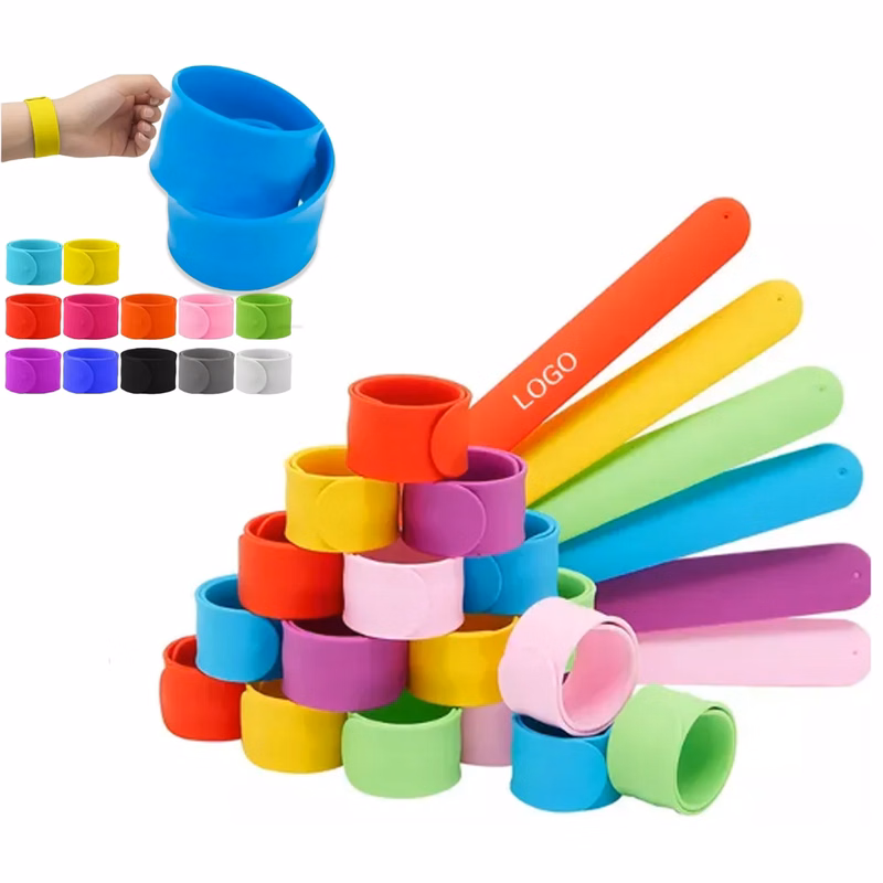 Custom Silicone Rubber Slap Bracelets