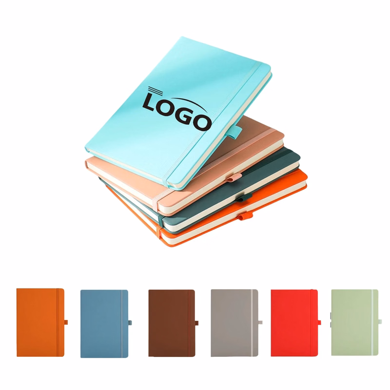 PU Leather A5 Notebook Woodfree Paper
