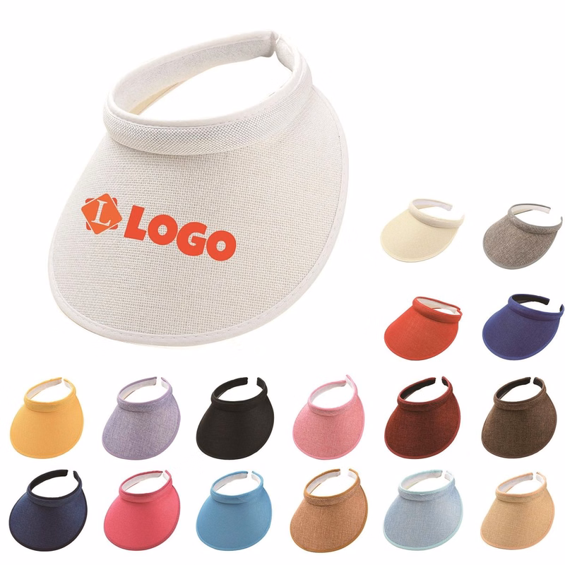 Cotton And Linen Wide Brim Summer Sun Visor