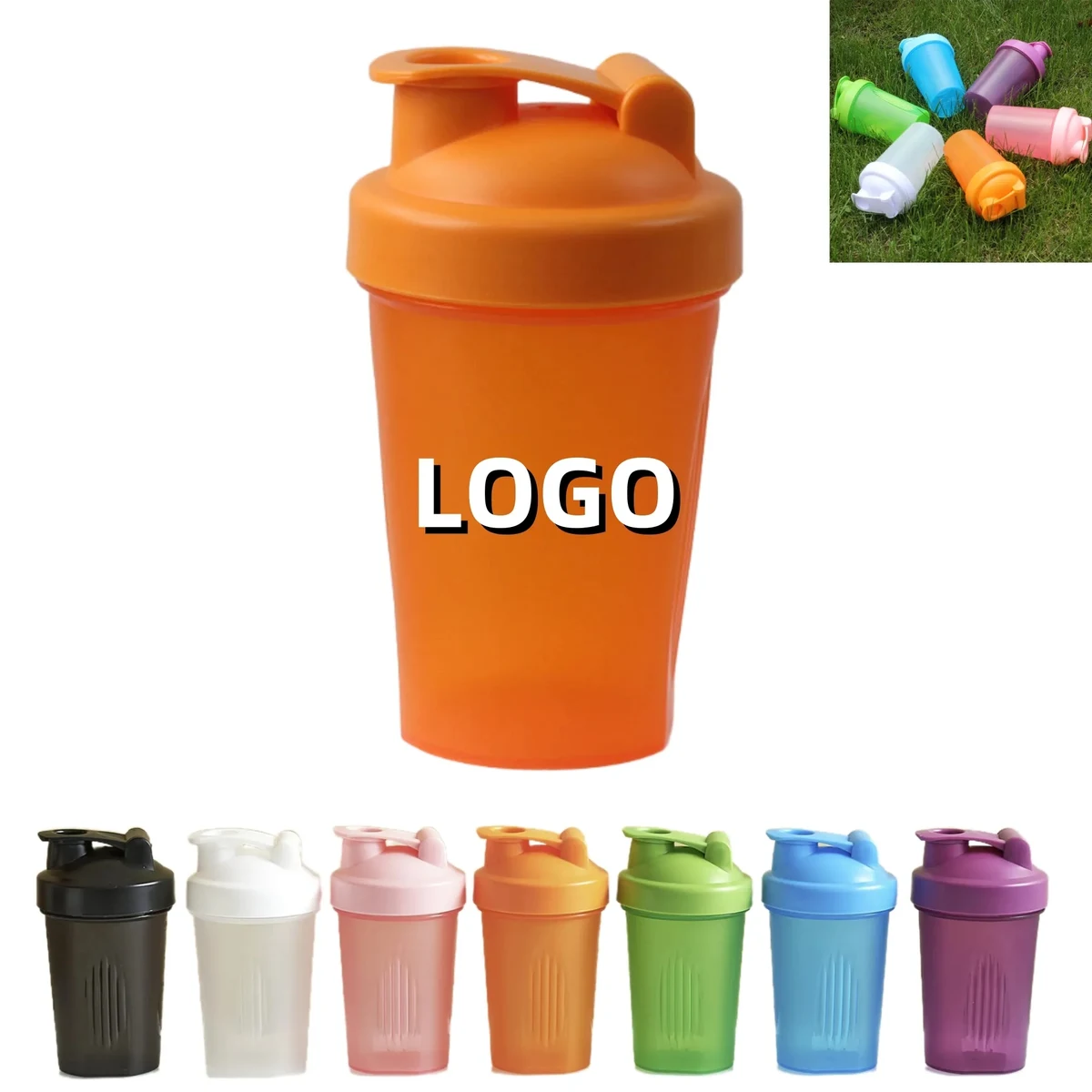 13.5oz Measured Plastic Shaker Mixing Cup 1