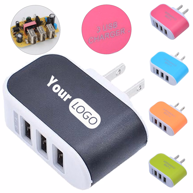 Triple USB Port Custom Smart Phone Charger