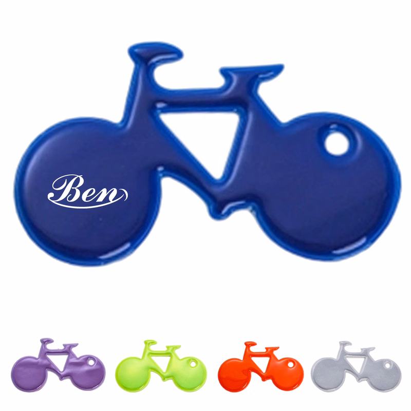 PVC Bicycle shaped Glow in the dark Pendant