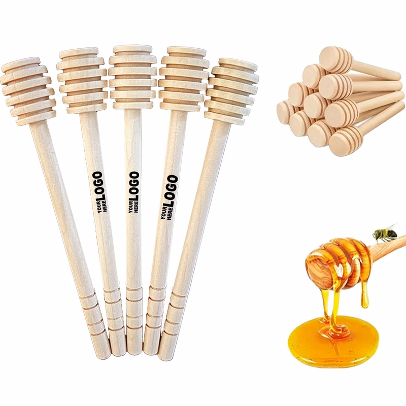 Wooden Honey Dipper Stick