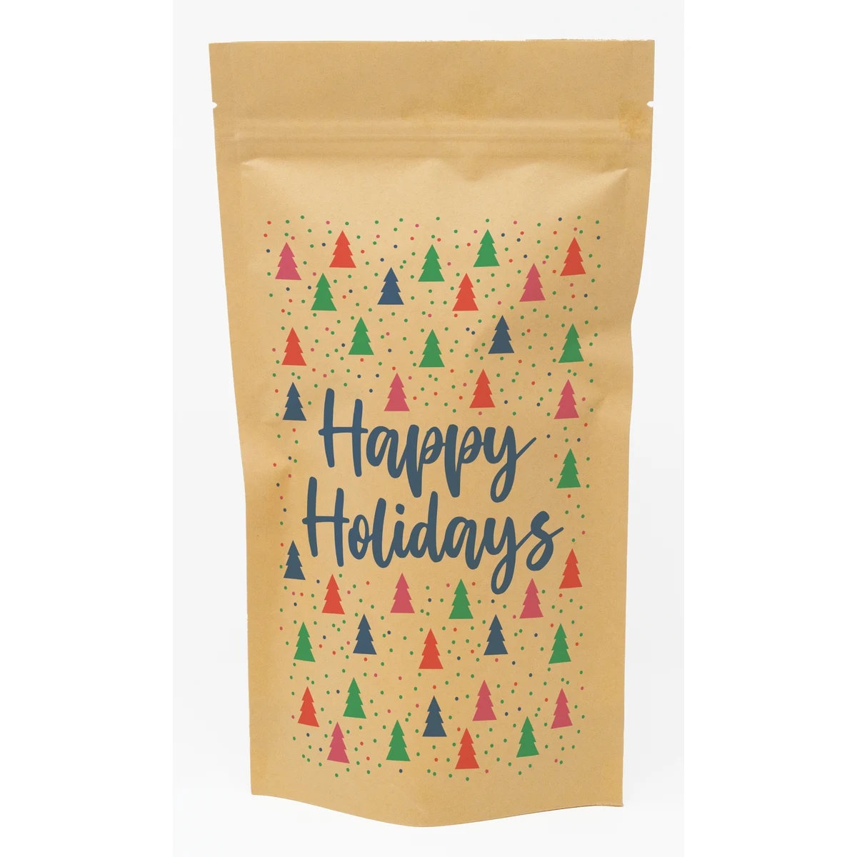 Bold Christmas Trees Predesigned Kraft Barrier Pouch (6"W x 11"H x 3"D) 1