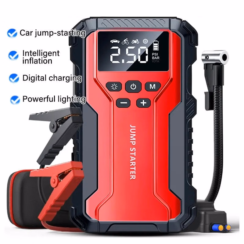 4 in 1  Multi-function Car Jump Starter with Air Compressor
