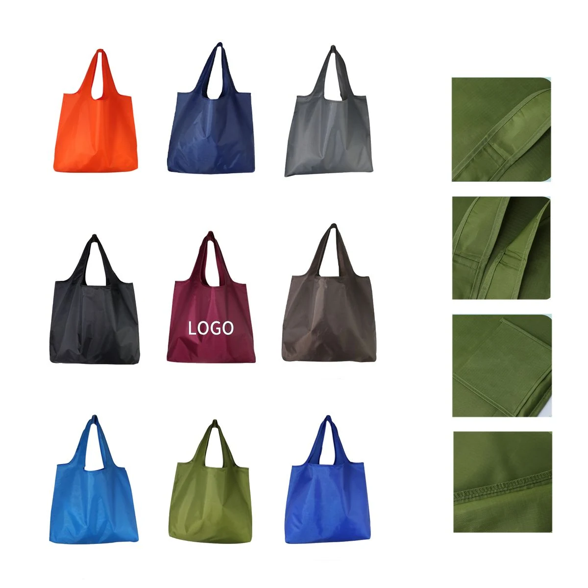 Waterproof Oxford Fabric Grocery Bag, custom tote bag with logo imprint 1