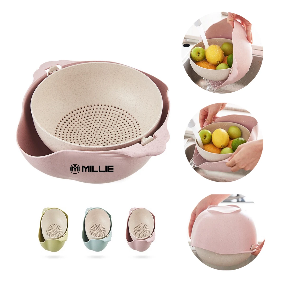 Double Drain Basket 1