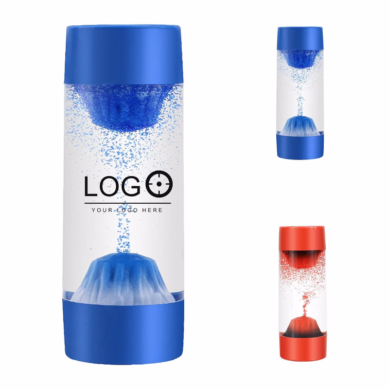 Double-Ended Volcano Acrylic Hourglass Ornament