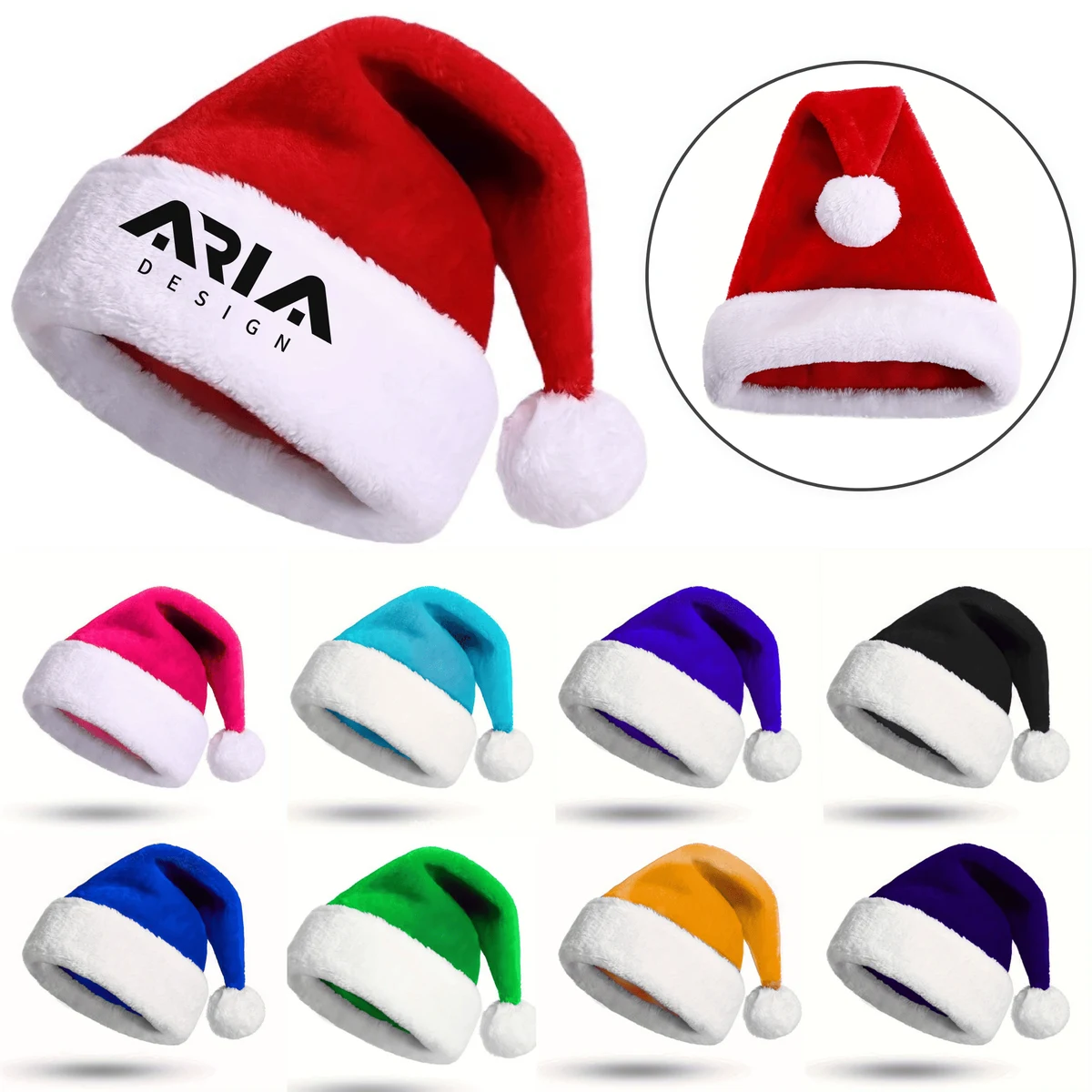 Thickened Polyester Christmas Celebration Cap 1