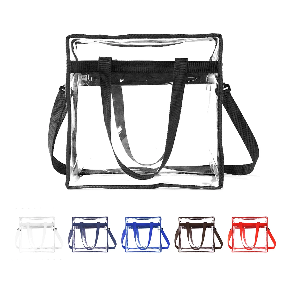Clear Tote Bag with Adjustable Strap 1