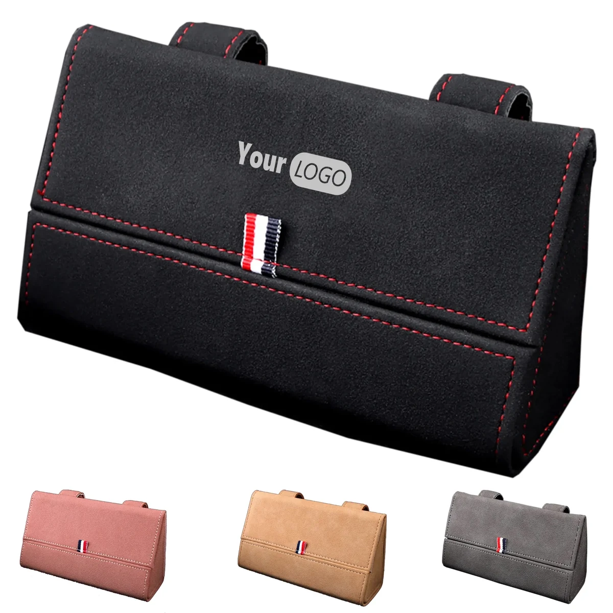 Suede Car Mounted Glasses Case 1