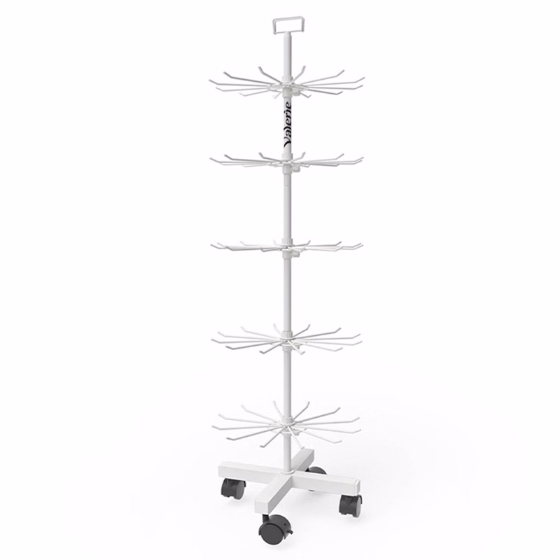5-Tier Iron Rotating Adjustable Display Rack