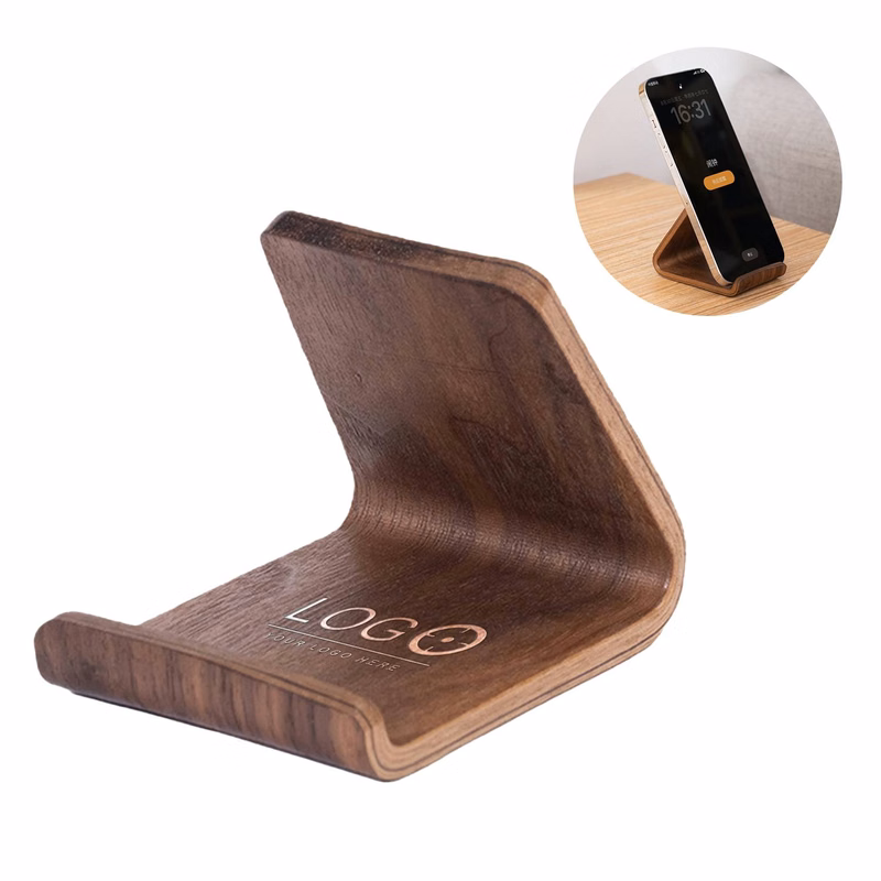 Walnut Wood Phone Stand