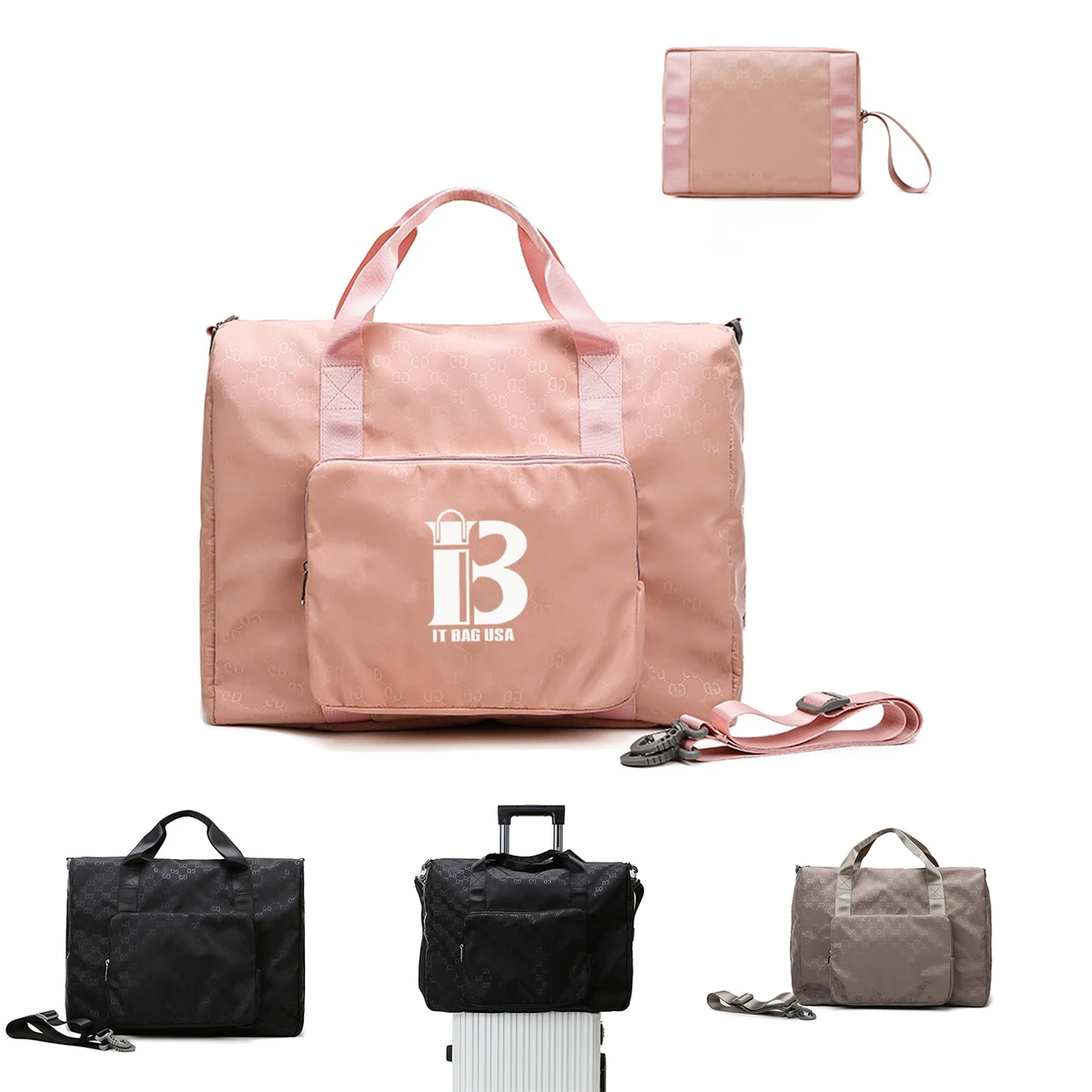 Foldable Crossbody Travel Bag w/ Luggage Sleeve 1
