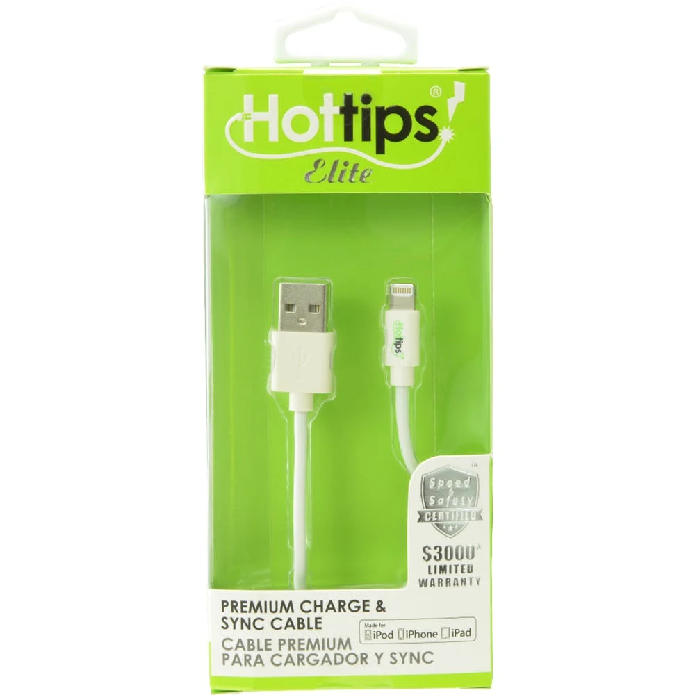 iPhone Charging Cables - White 4' 1