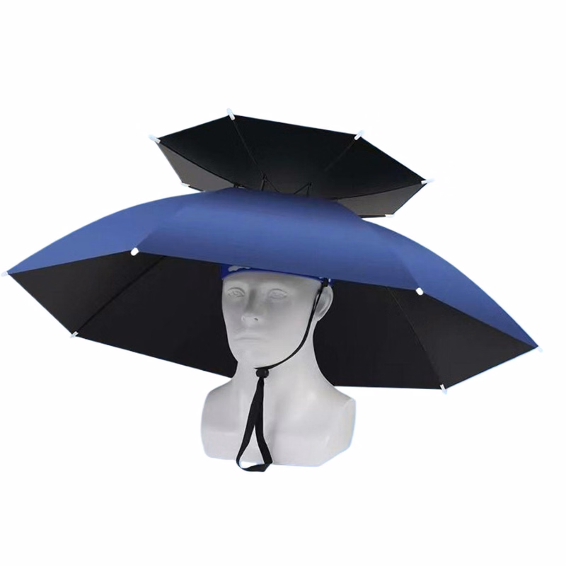 Double-Layer Adjustable Foldable Fishing Umbrella Hat