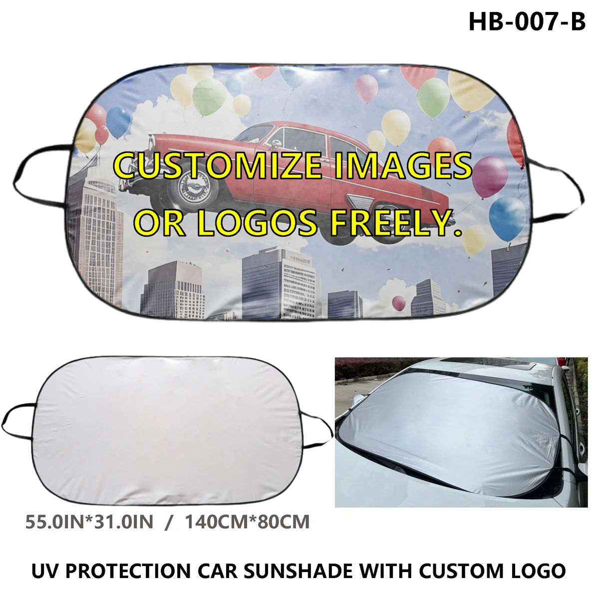 Personalized Car Sunshade - UV Protection 1