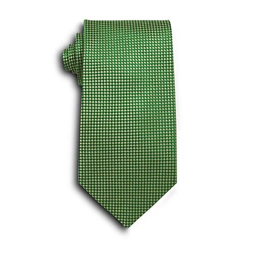 Green Carlton Silk Tie 1
