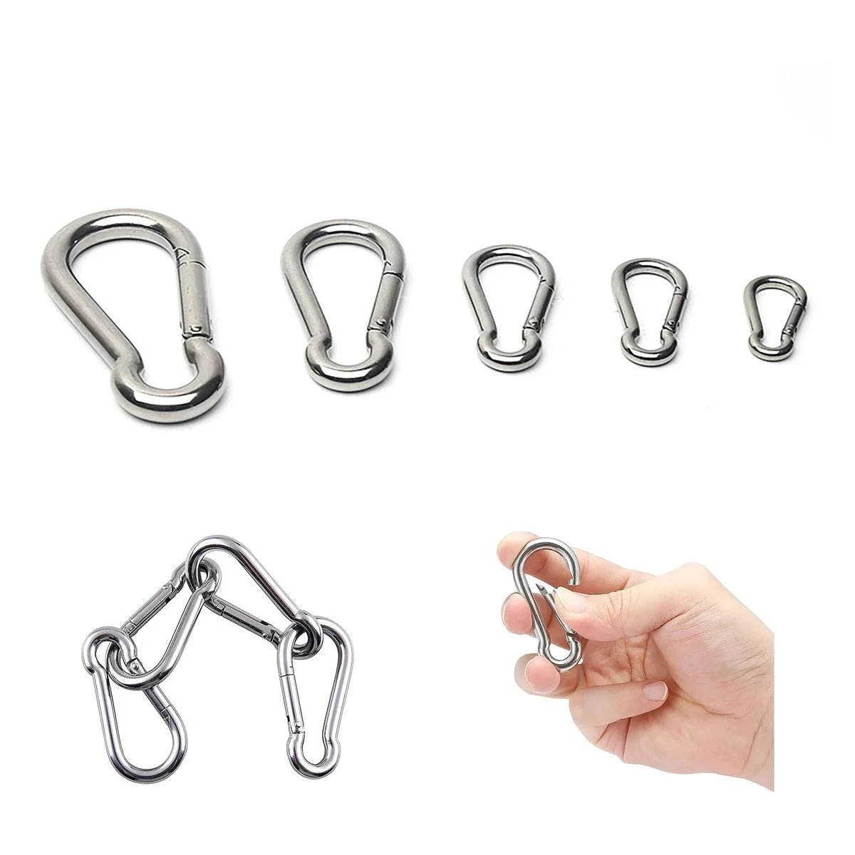 Stainless Steel Carabiner Clip 1