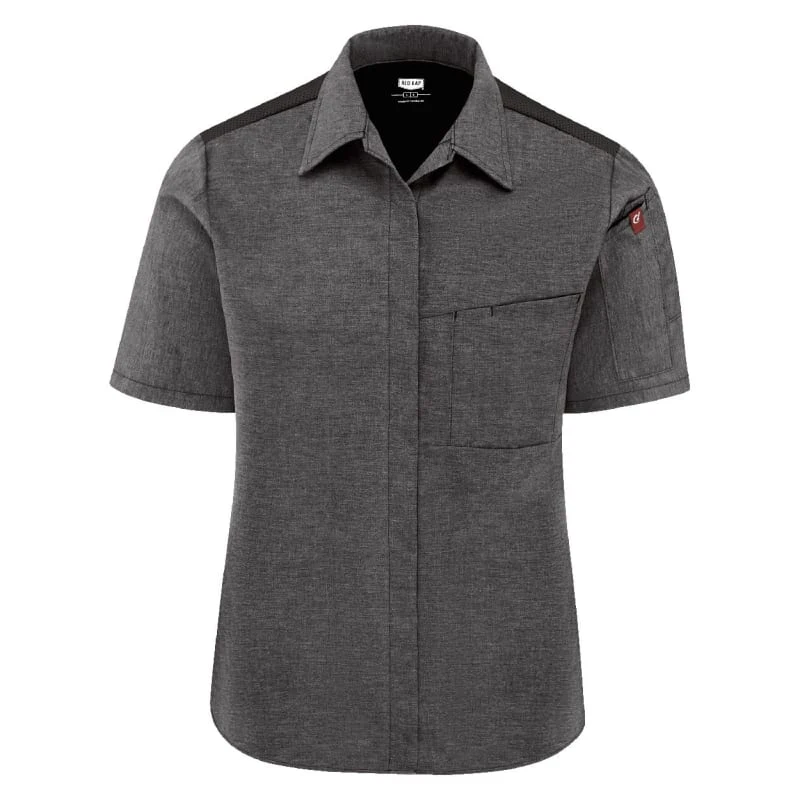 Chef Designs Women's Poplin Airflow Cook Shirt With OilBlok - 501W 1